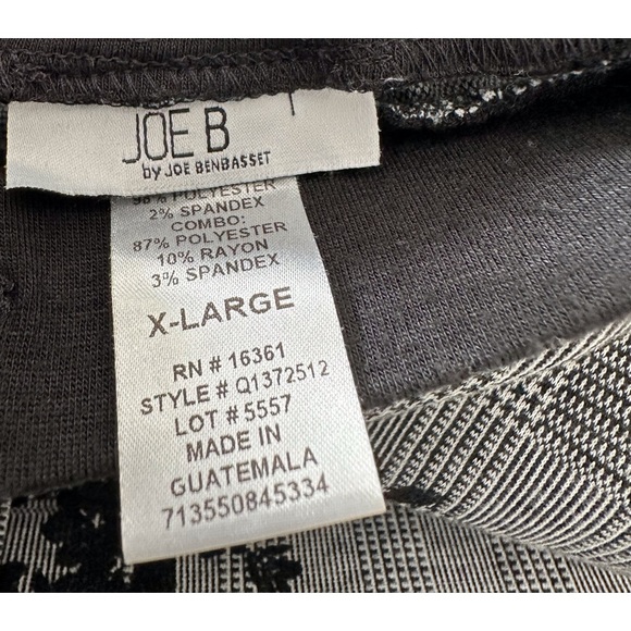 JUNIORS XL Joe B by Joe Benbasset Plaid pants with floral embroidery Size XL - Picture 5 of 6